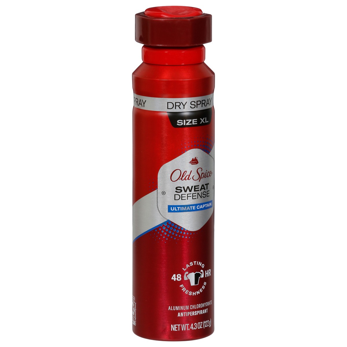 slide 2 of 9, Old Spice Sweat Defense Dry Spray Ultimate Captain Antiperspirant Size XL 4.3 oz, 4.3 oz
