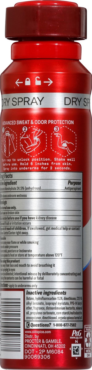 slide 5 of 9, Old Spice Sweat Defense Dry Spray Ultimate Captain Antiperspirant Size XL 4.3 oz, 4.3 oz