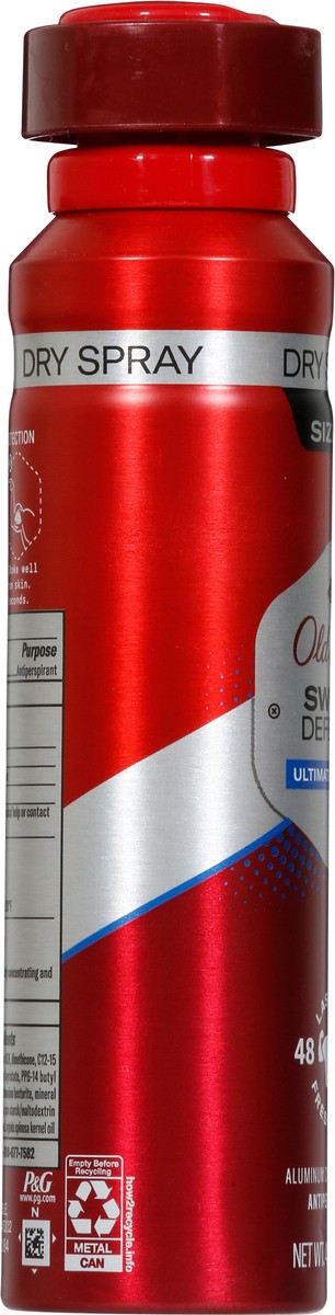 slide 7 of 9, Old Spice Sweat Defense Dry Spray Ultimate Captain Antiperspirant Size XL 4.3 oz, 4.3 oz
