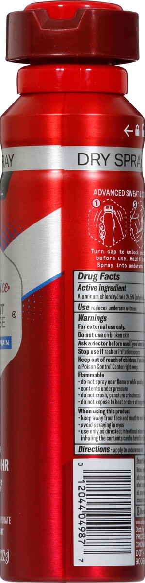 slide 8 of 9, Old Spice Sweat Defense Dry Spray Ultimate Captain Antiperspirant Size XL 4.3 oz, 4.3 oz