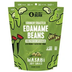 The Only Bean Crunchy Roasted Edamame Beans, Wasabi Soy Sauce