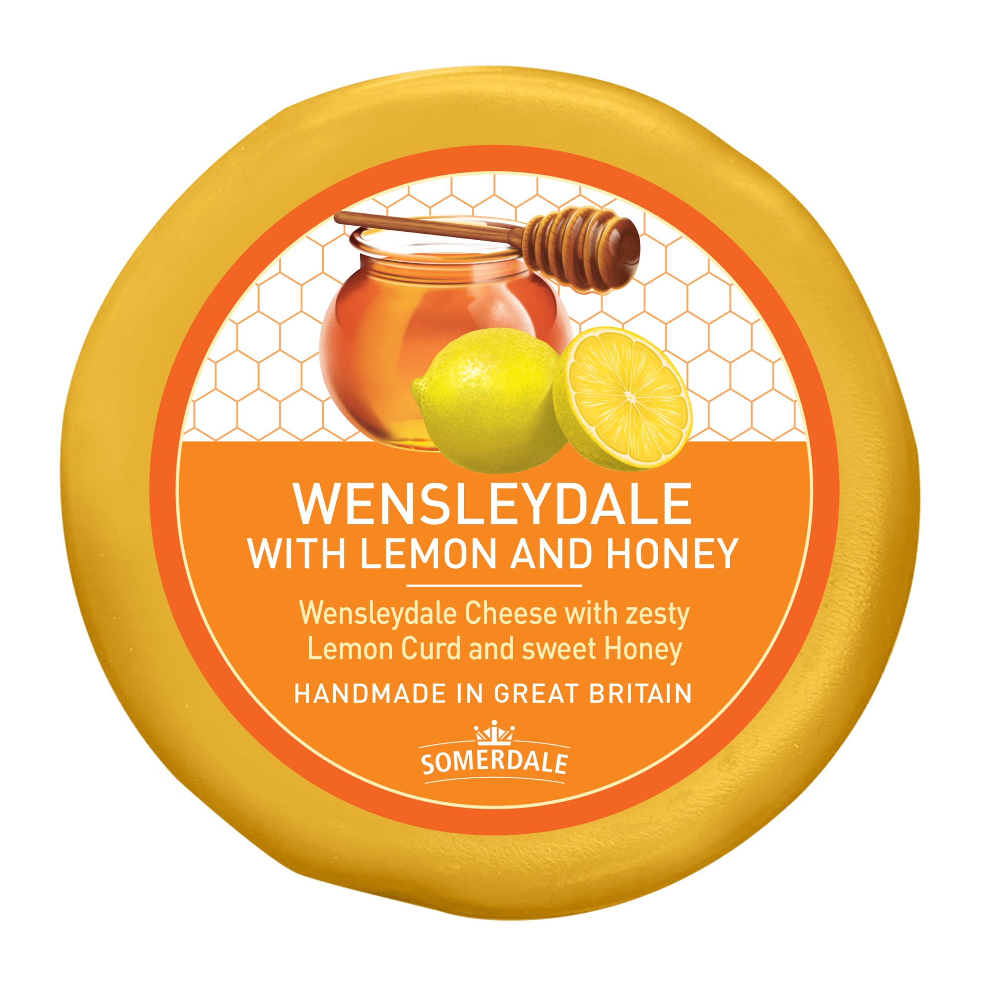 slide 1 of 2, Peterson Co. Somerdale Wensleydale Lemon And Honey, 