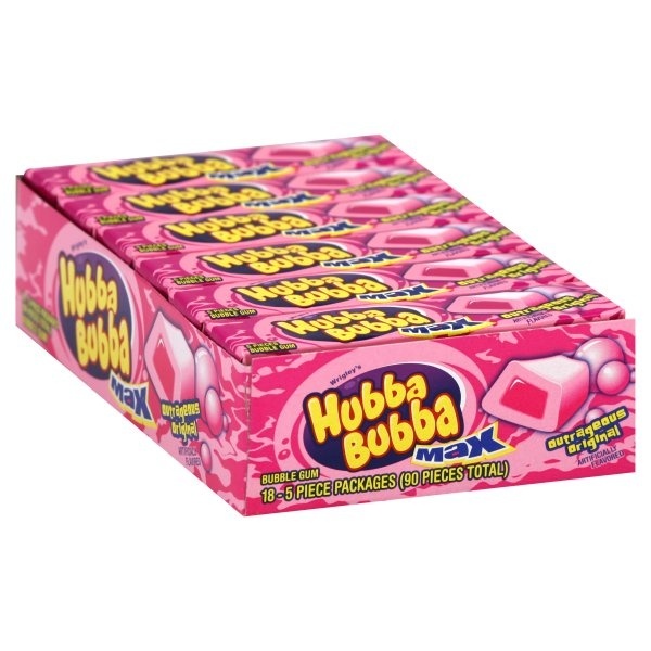 slide 1 of 1, Hubba Bubba Max Bubble Gum, 18 ct