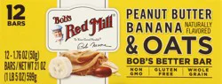 Bob's Red Mill Peanut Butter Banana & Oats Bob's Bar 1.76 oz