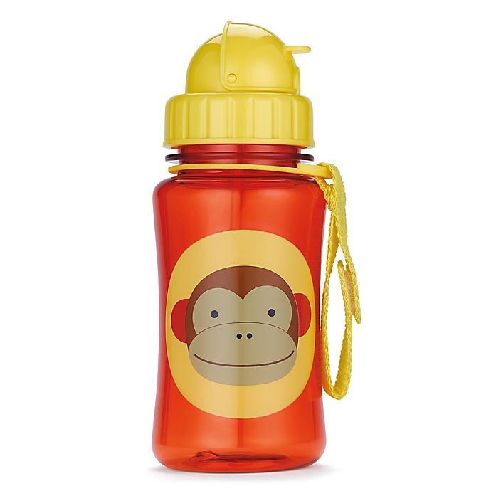 slide 1 of 2, Skip Hop SKIP*HOP Zoo Monkey Straw Bottle, 12 oz