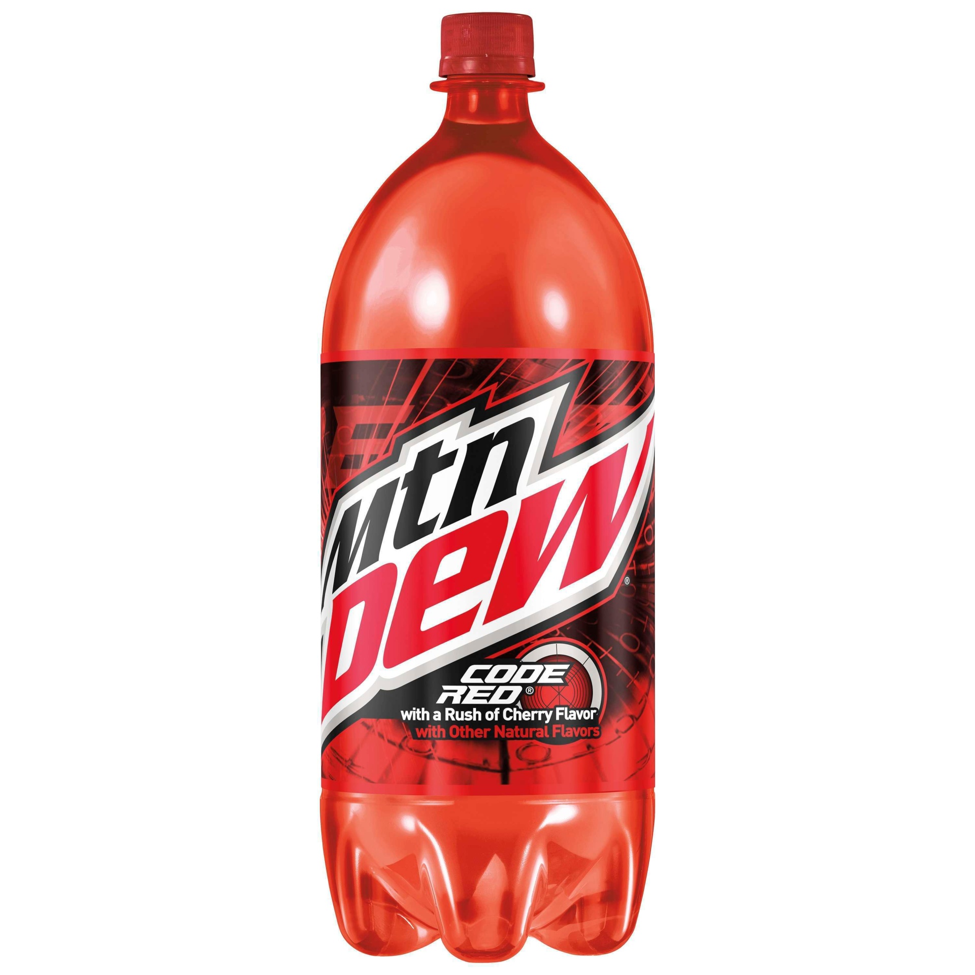 slide 1 of 2, Mountain Dew Code Red Cherry Flavor, 2 liter
