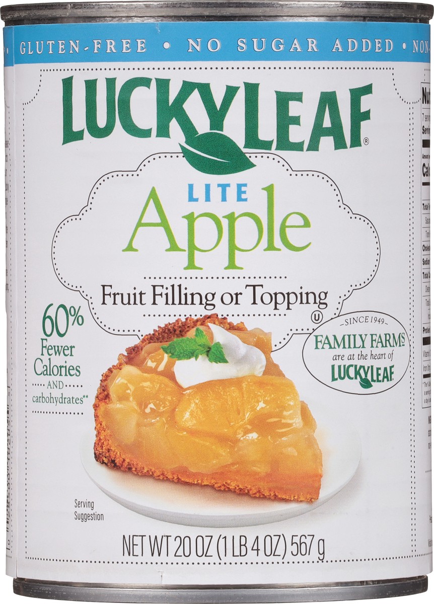 slide 3 of 9, Lucky Leaf Lite Apple Fruit Filling 20 oz., 20 oz