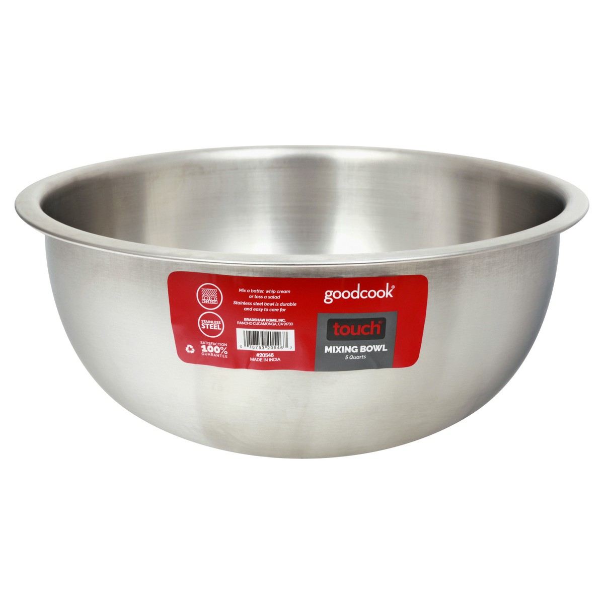 slide 1 of 9, Good Cook Touch Stainless Steel Mixing Bowls 1 ea, 1 ct