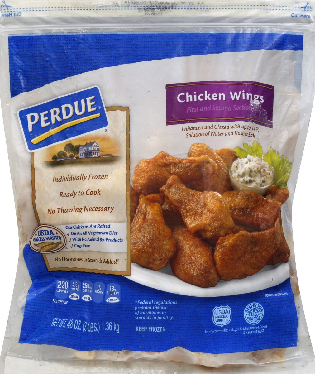 slide 3 of 5, PERDUE Individually Frozen Chicken Wings, 3 lbs, 3 lb