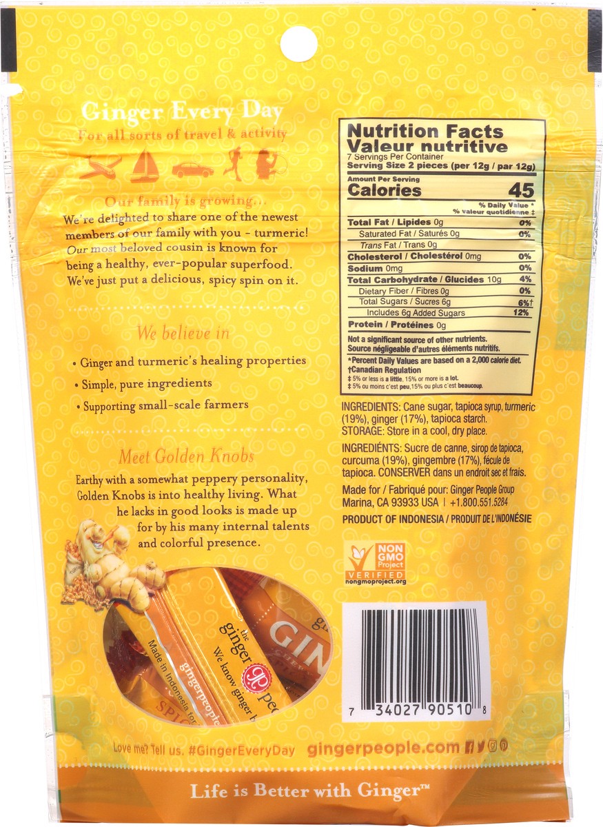 slide 13 of 14, Ginger People Turmeric Ginger Chews Candy, 3 oz