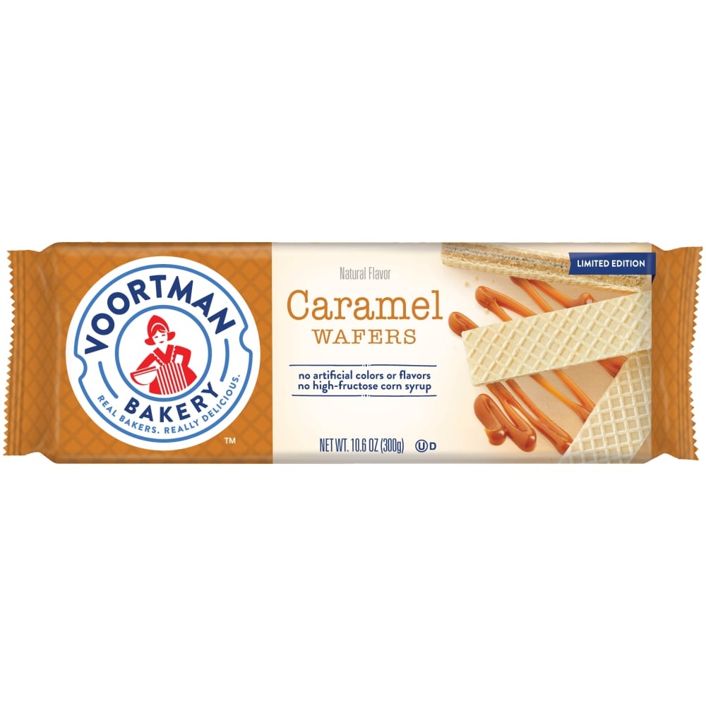 slide 1 of 1, Voortman Bakery Caramel Layered Wafers, 10.6 oz