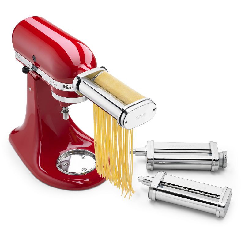 slide 1 of 7, KitchenAid 3pc Pasta Roller & Cutter Set - KSMPRA, 3 ct