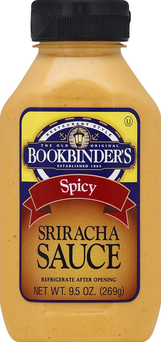 slide 2 of 2, Bookbinder's Spicy Sriracha Sauce, 9.5 oz