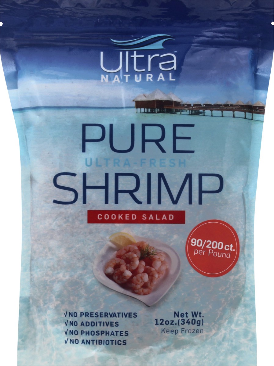 slide 4 of 13, Ultra Natural Ultra - Fresh Cooked Salad Pure Shrimp 12 oz, 