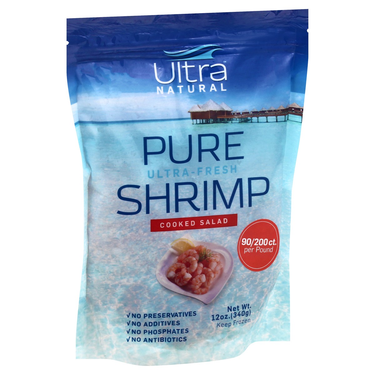 slide 5 of 13, Ultra Natural Ultra - Fresh Cooked Salad Pure Shrimp 12 oz, 