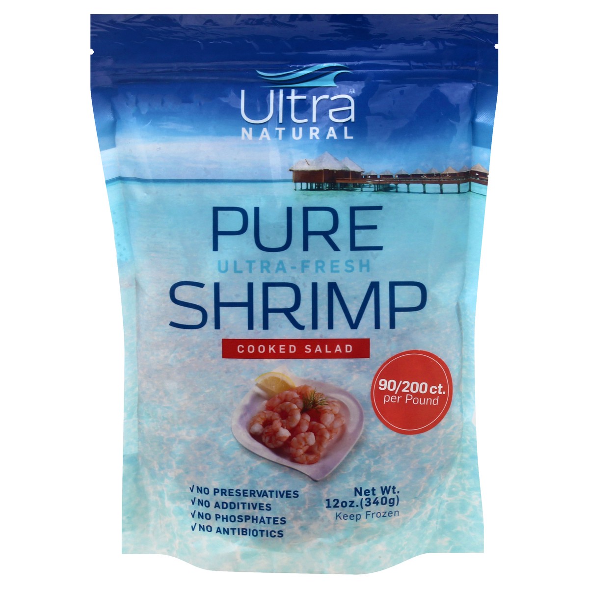 slide 9 of 13, Ultra Natural Ultra - Fresh Cooked Salad Pure Shrimp 12 oz, 