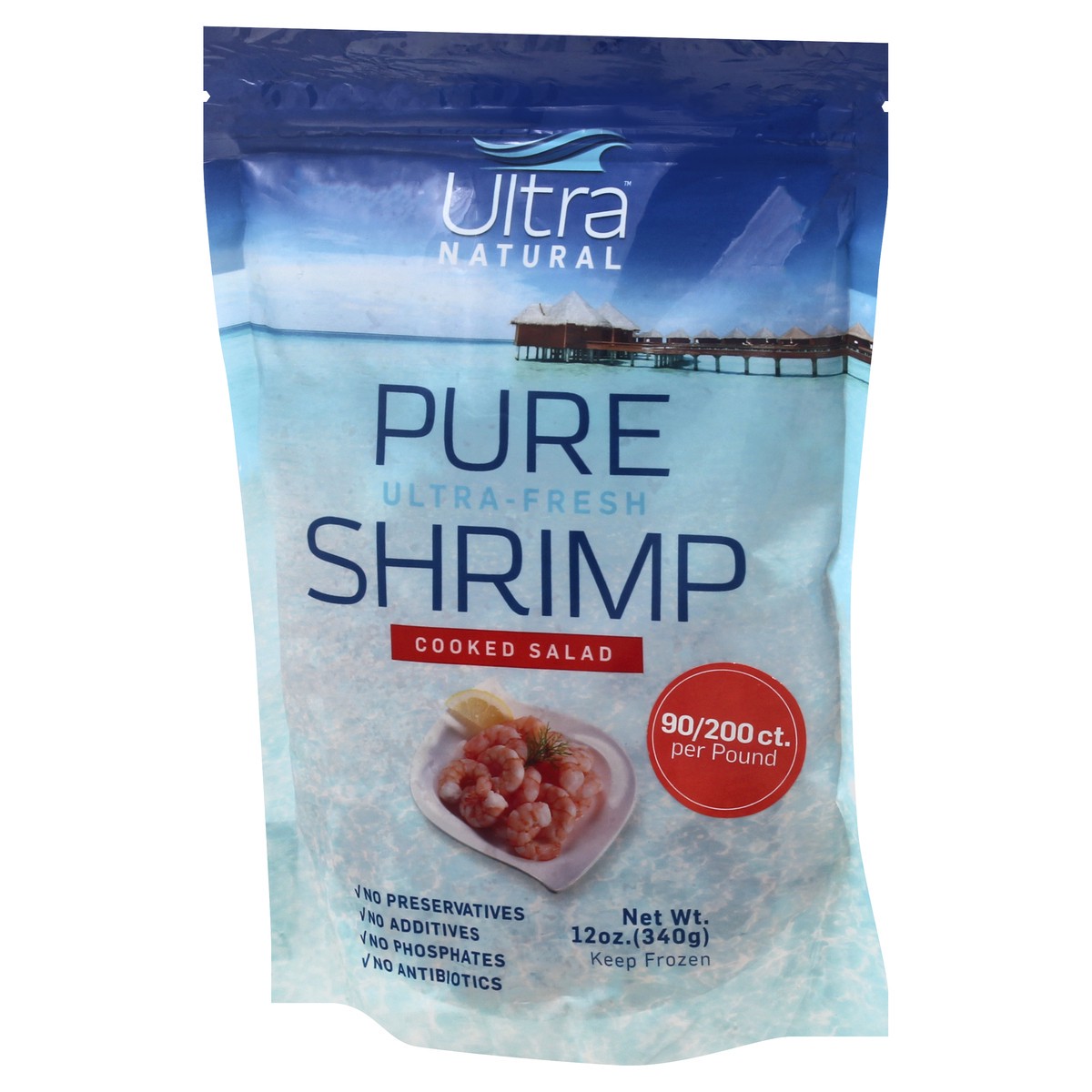 slide 10 of 13, Ultra Natural Ultra - Fresh Cooked Salad Pure Shrimp 12 oz, 