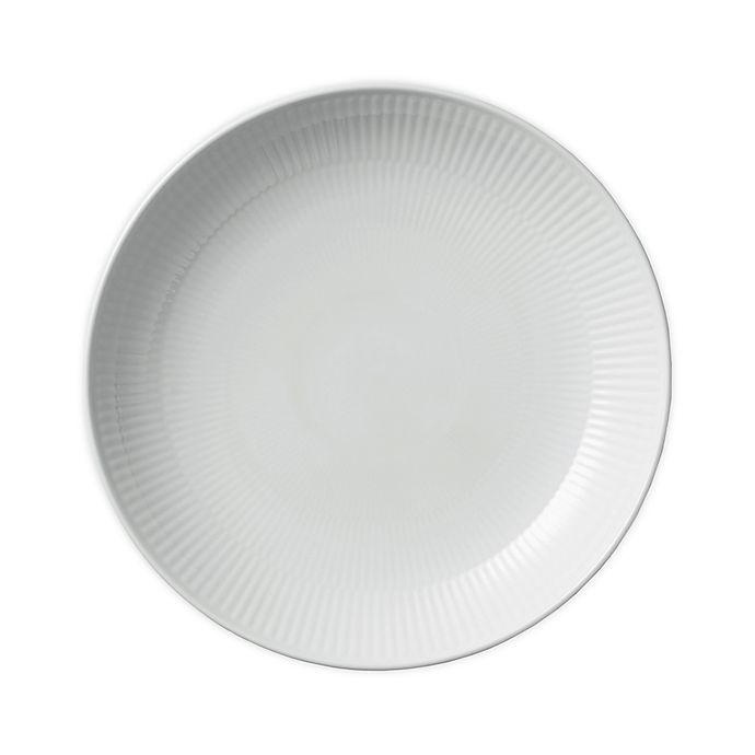 slide 1 of 1, Royal Copenhagen Fluted Shallow Bowl - White, 9.5 in