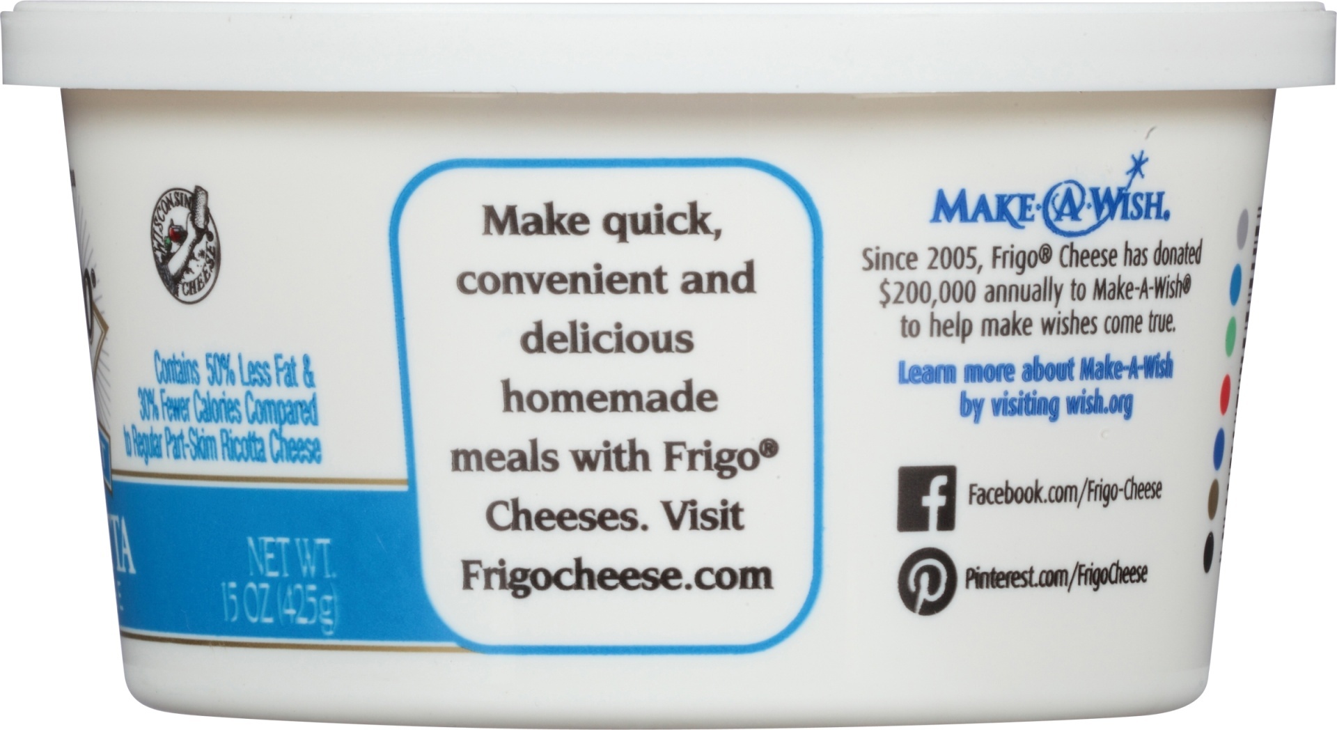 slide 3 of 6, Frigo Light Ricotta Cheese, 15 oz