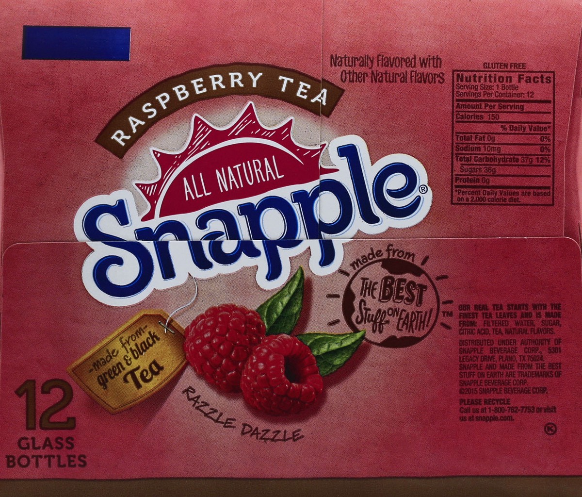 slide 3 of 6, Snapple Raspberry Tea - 12 ct; 16 oz, 12 ct; 16 oz