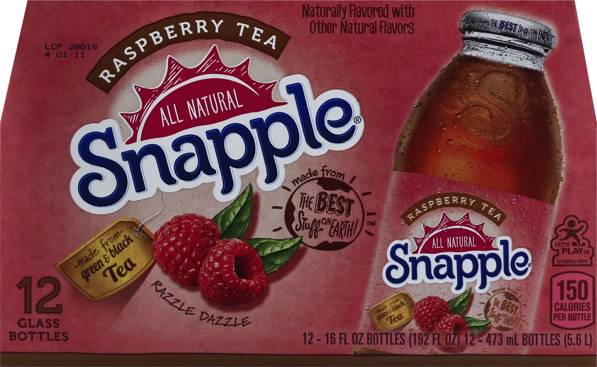 slide 6 of 6, Snapple Raspberry Tea - 12 ct; 16 oz, 12 ct; 16 oz