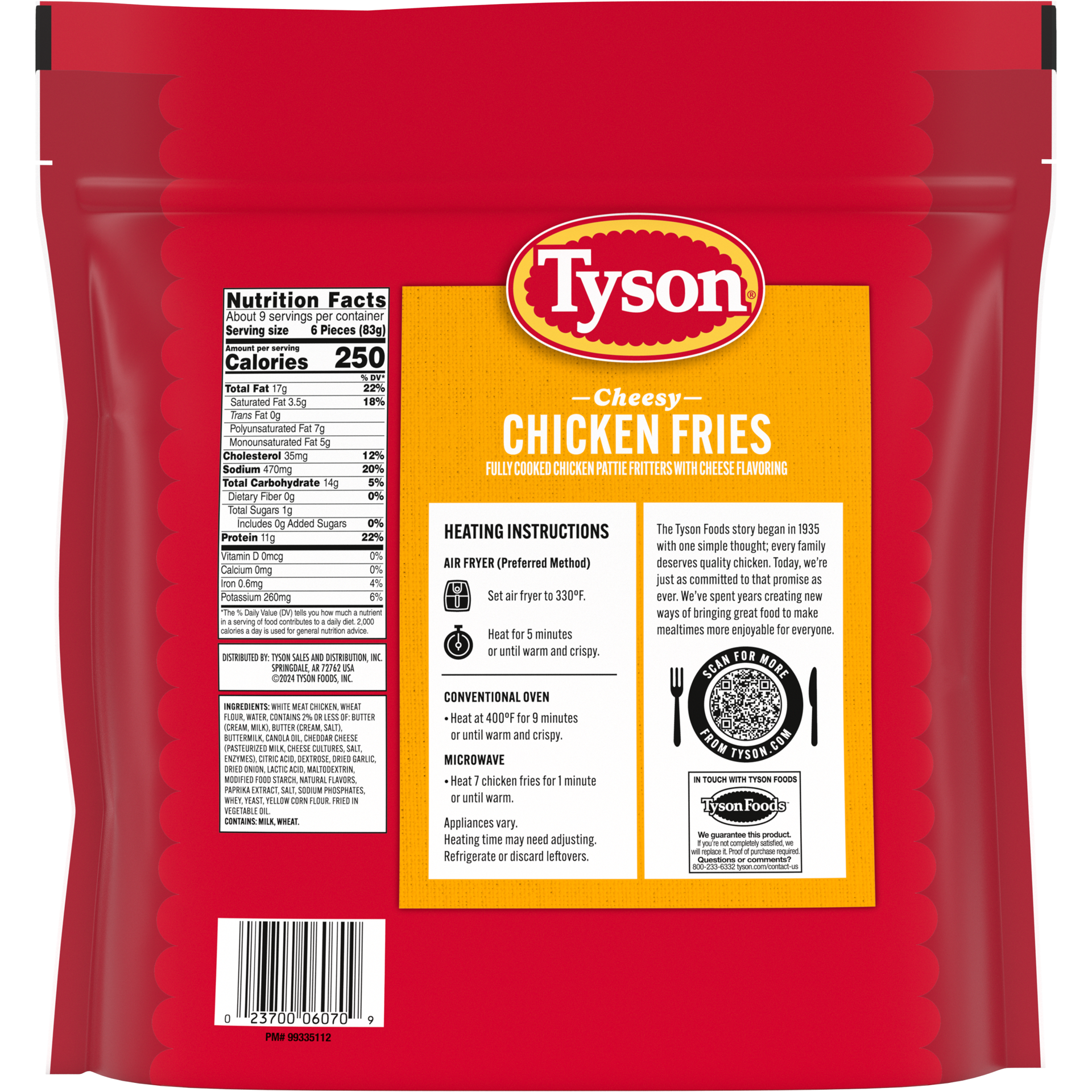 slide 9 of 10, Tyson Cheesy Chicken Fries, Fully Cooked, 26 oz