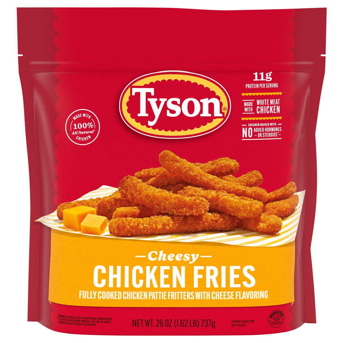 slide 1 of 10, Tyson Cheesy Chicken Fries, Fully Cooked, 26 oz
