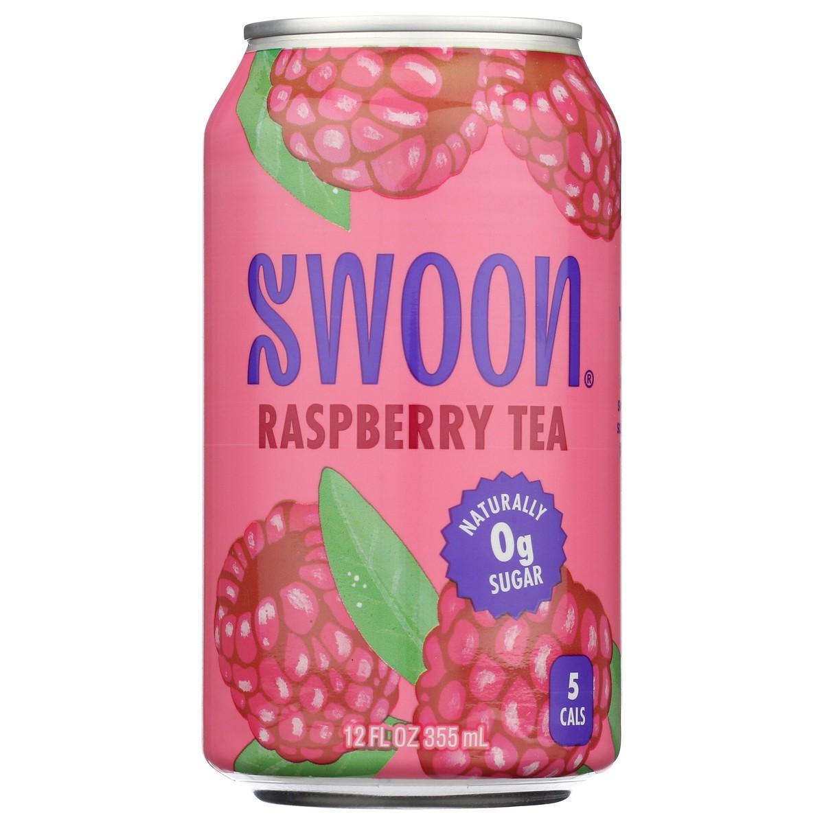 slide 1 of 9, Swoon 12oz Zero Sugar Raspberry Tea, 12 fl oz