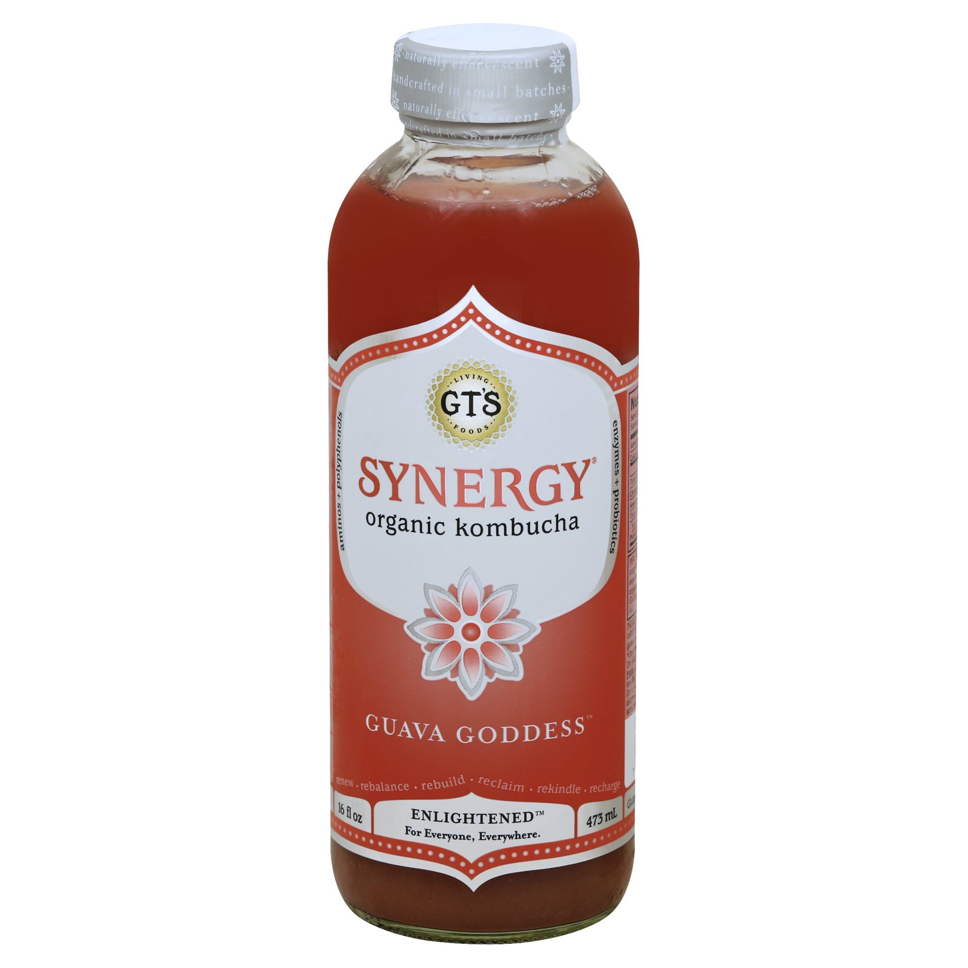 slide 1 of 3, GT's Guava Goddess Raw Kombucha, 16 ct