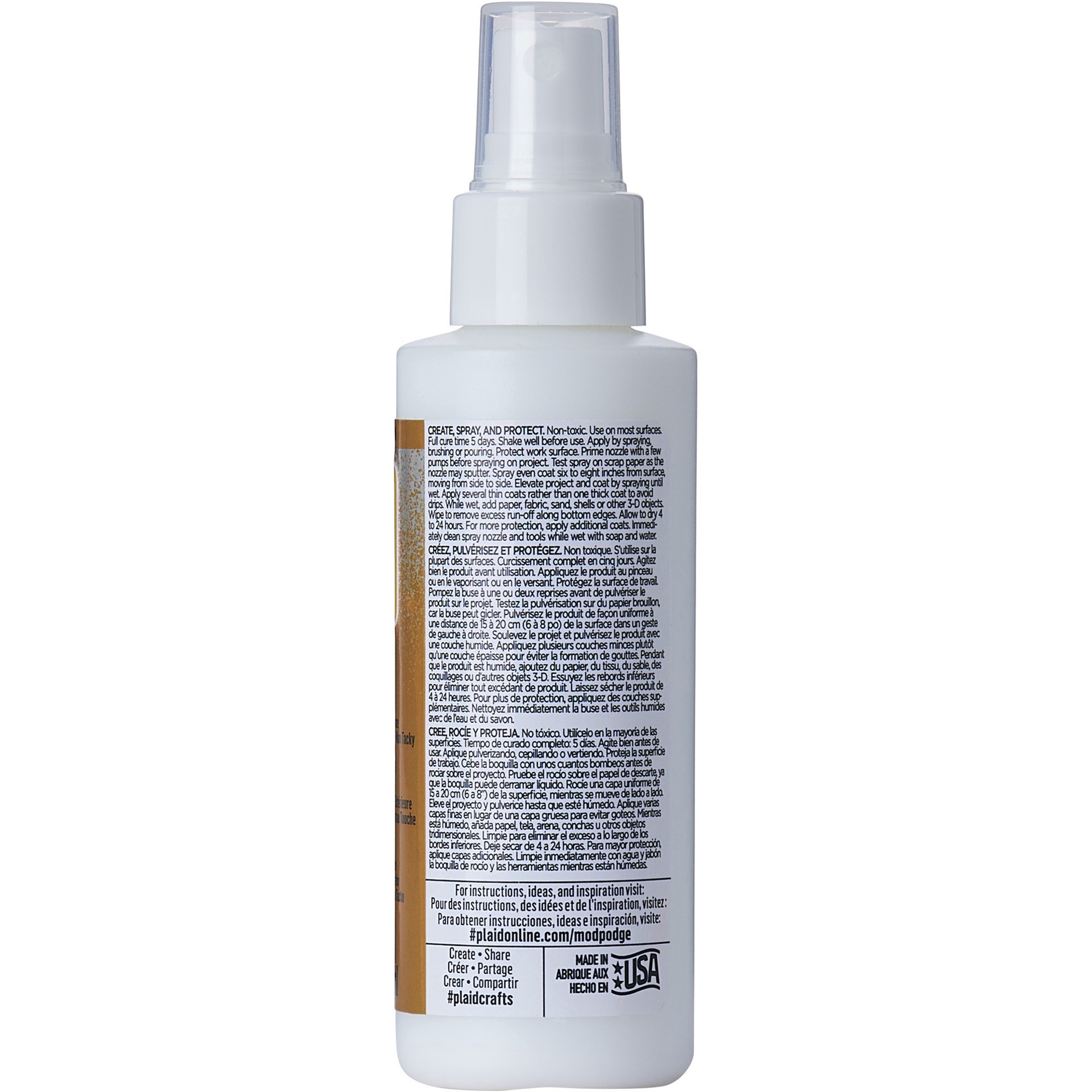 slide 9 of 9, Mod Podge All-In-One Ultra Spray-On Glue & Sealer, 4 fl oz