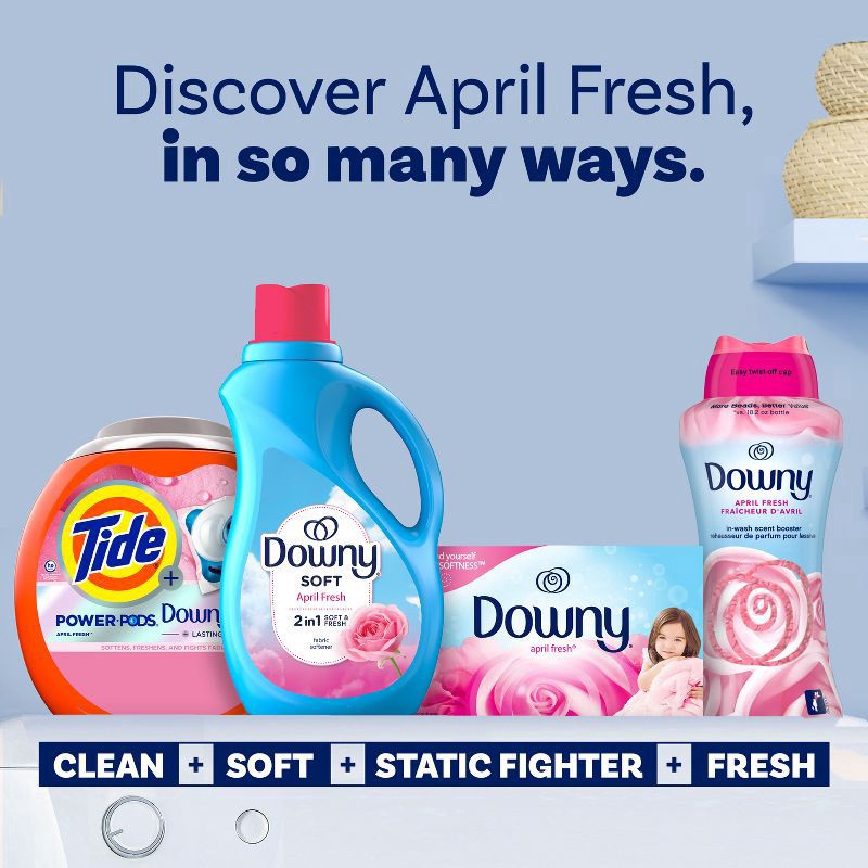 slide 9 of 12, Downy Soft & Fresh Liquid Fabric Softener - 100 fl oz, 100 fl oz