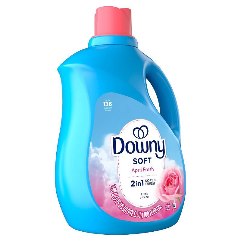 slide 12 of 12, Downy Soft & Fresh Liquid Fabric Softener - 100 fl oz, 100 fl oz