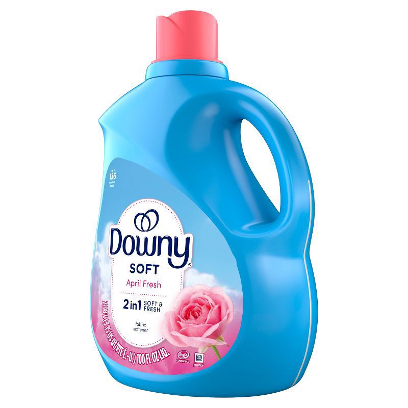 slide 5 of 12, Downy Soft & Fresh Liquid Fabric Softener - 100 fl oz, 100 fl oz