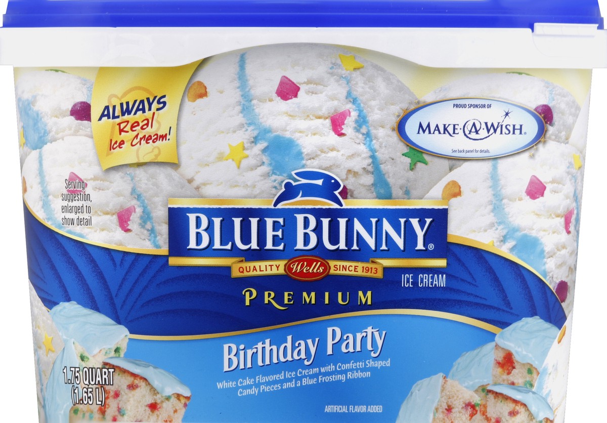 slide 4 of 4, Blue Bunny Ice Cream, Birthday Party, 56 oz