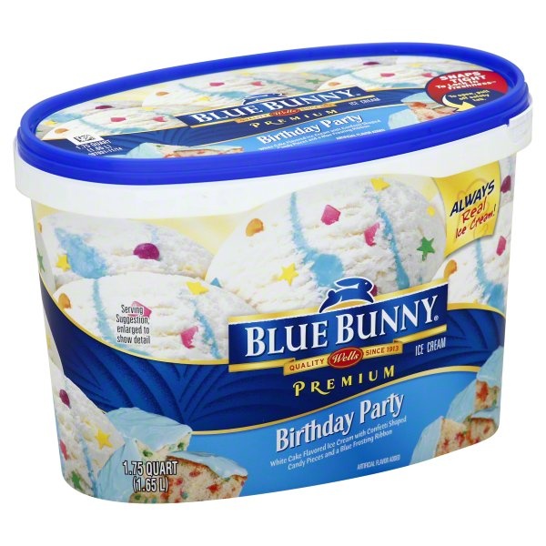 slide 1 of 4, Blue Bunny Ice Cream, Birthday Party, 56 oz