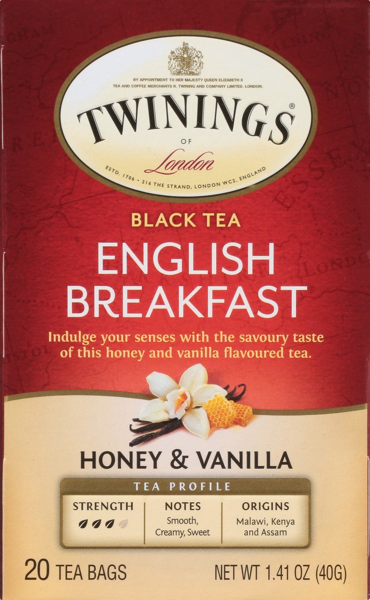 slide 10 of 12, Twinings Honey Vanilla English Beakfast - 20 ct, 20 ct