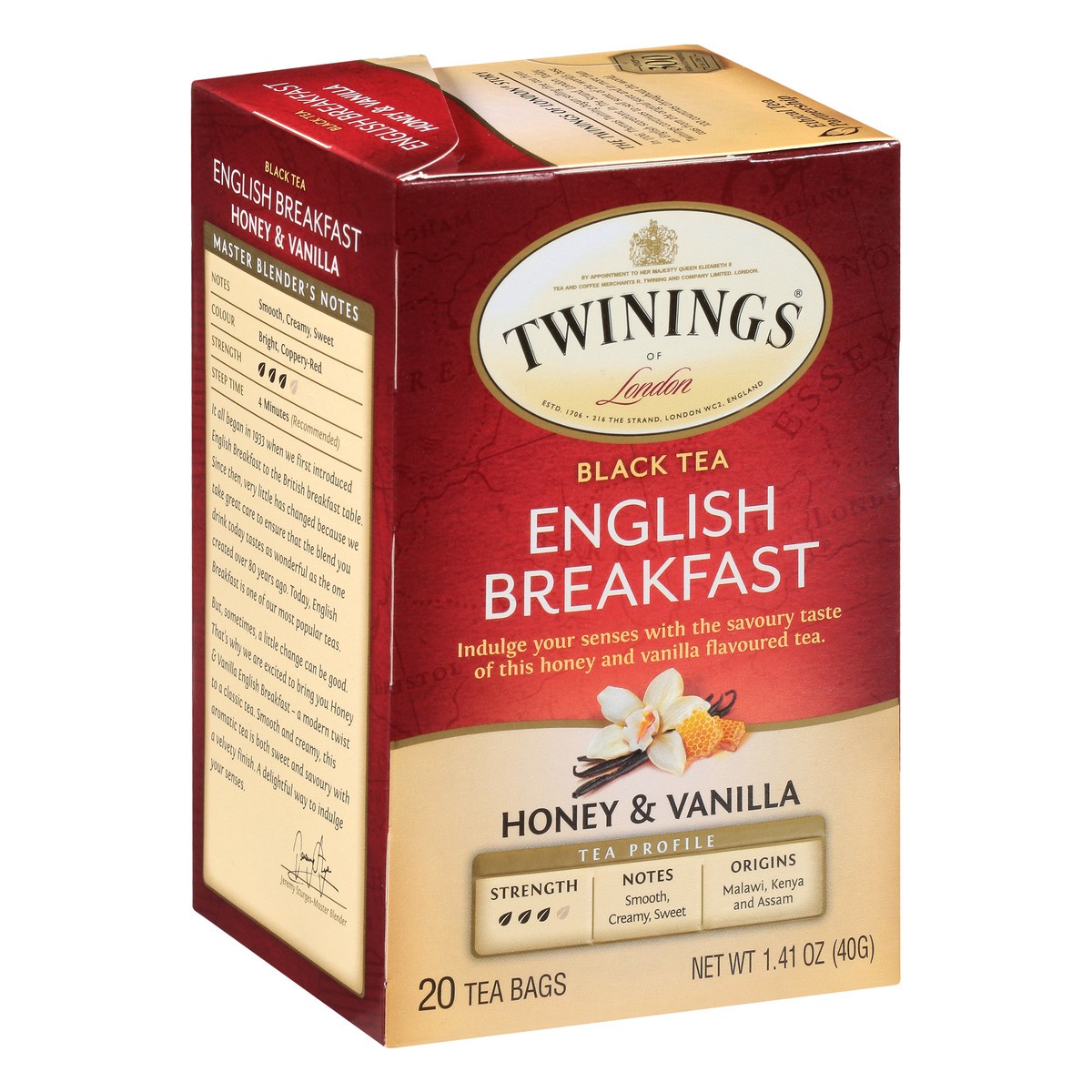 slide 11 of 12, Twinings Honey Vanilla English Beakfast - 20 ct, 20 ct