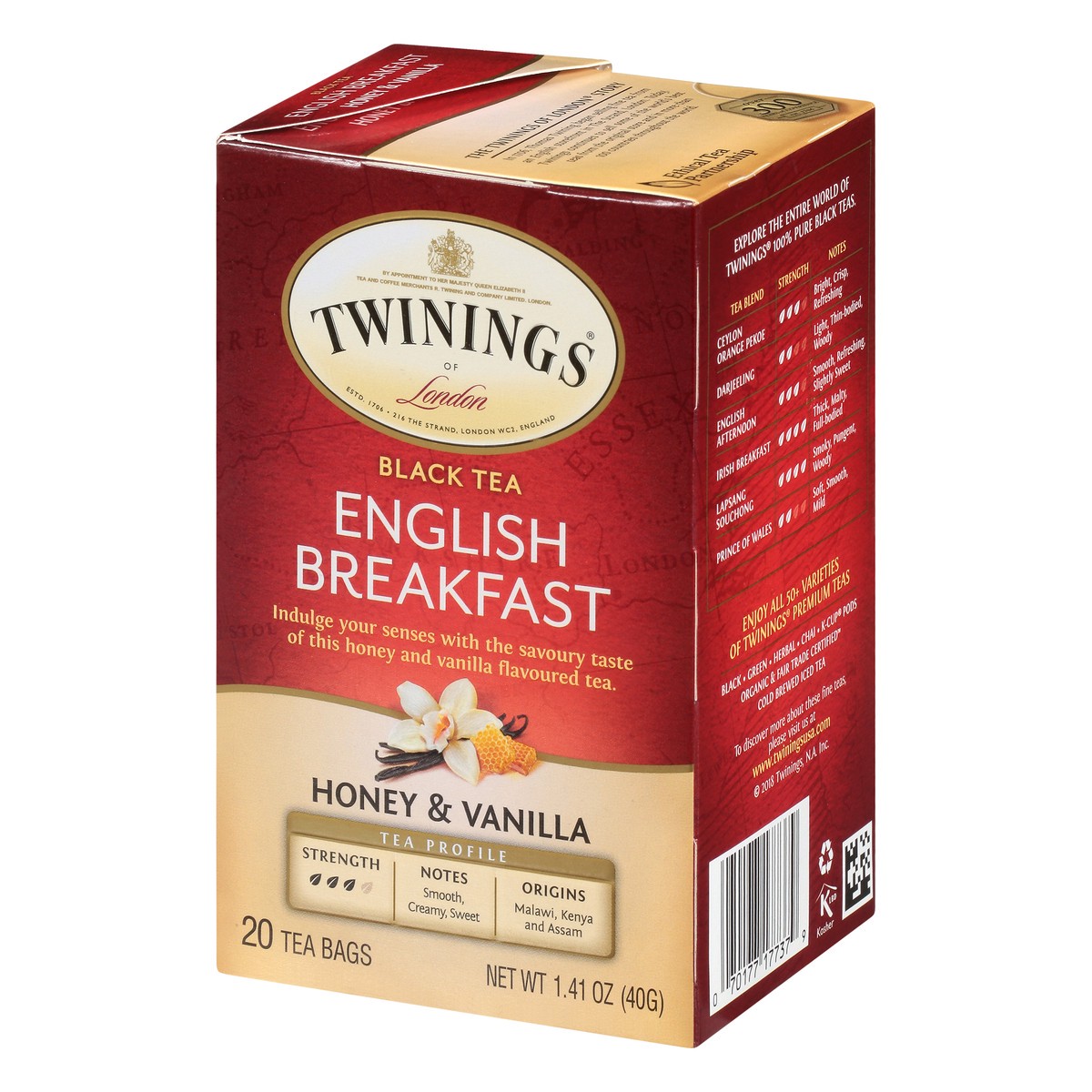 slide 5 of 12, Twinings Honey Vanilla English Beakfast - 20 ct, 20 ct