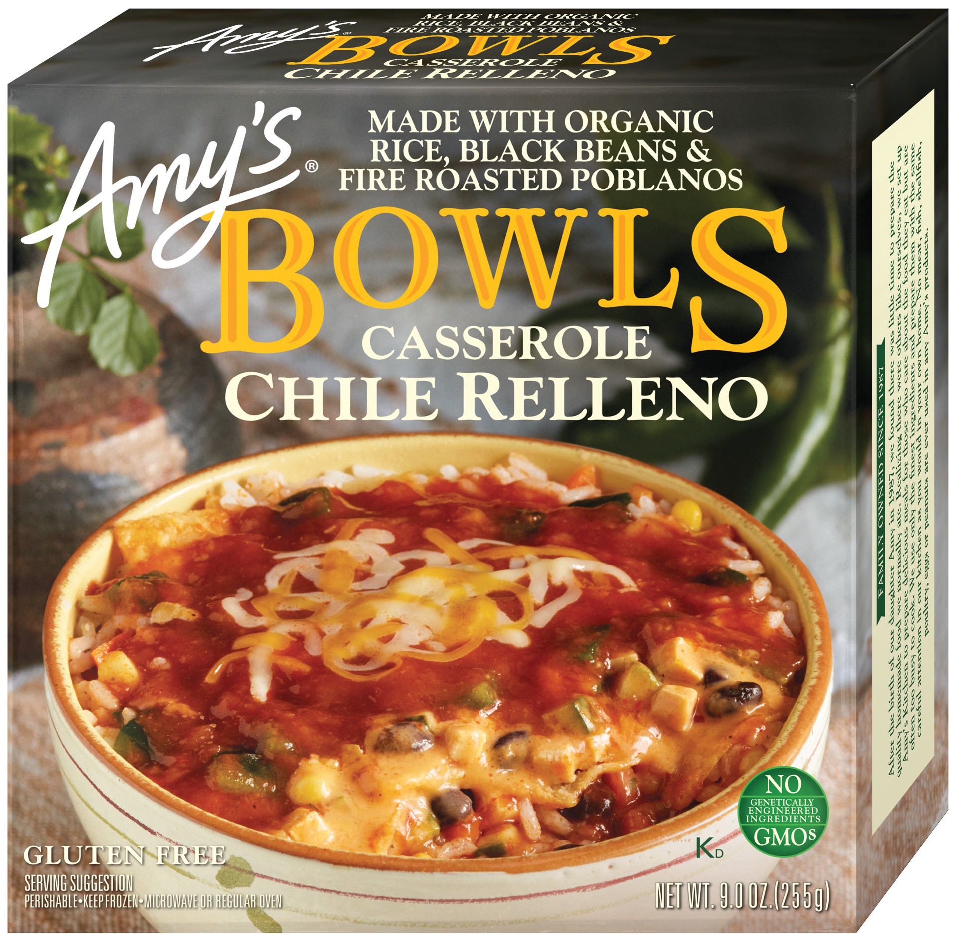 slide 1 of 2, Amy's Kitchen Chile Relleno Casserole Bowl, 9 oz