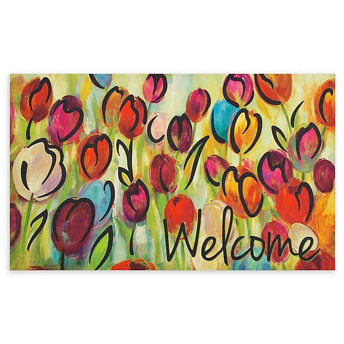 slide 1 of 4, Mohawk Home Rainbow Tulips Entry Mat, 1 ct