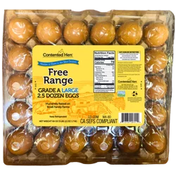 Contd Free Range Eggs Grade A Large 2.5 dozen