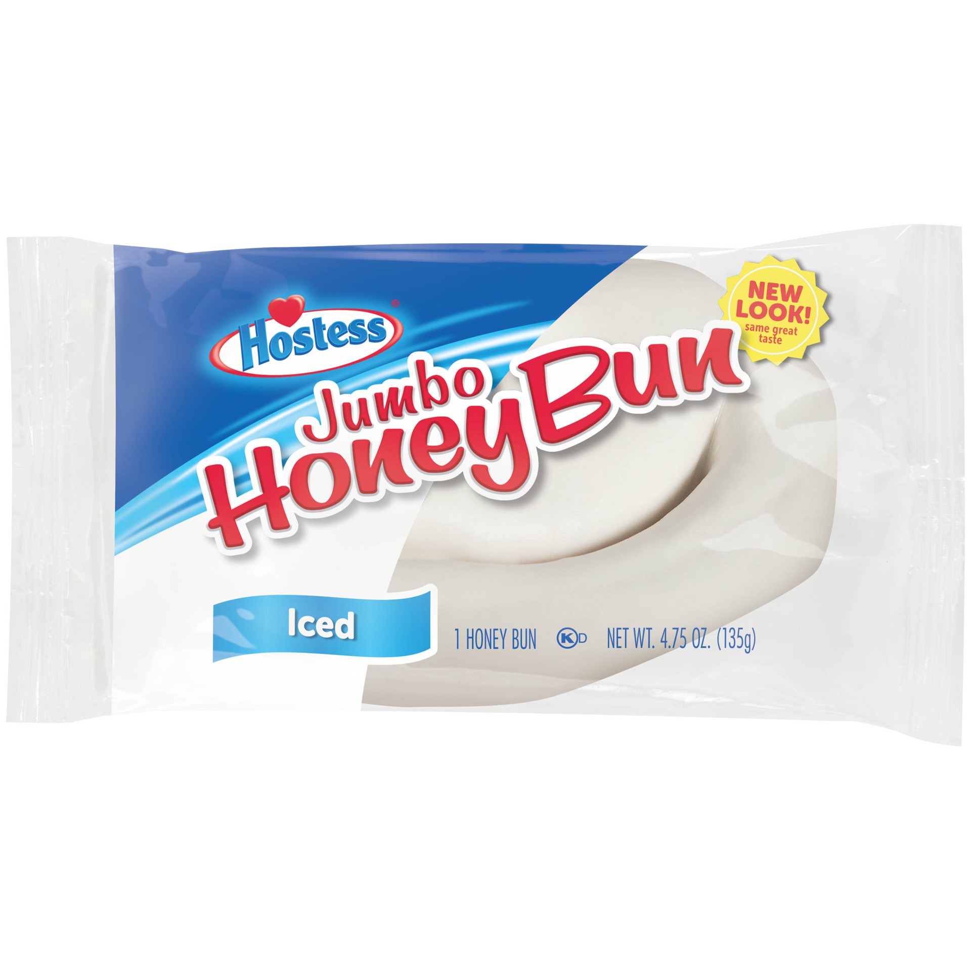 slide 1 of 4, HOSTESS Jumbo Iced Honey Bun, Single Serve, 4.75 oz, 4.75 oz