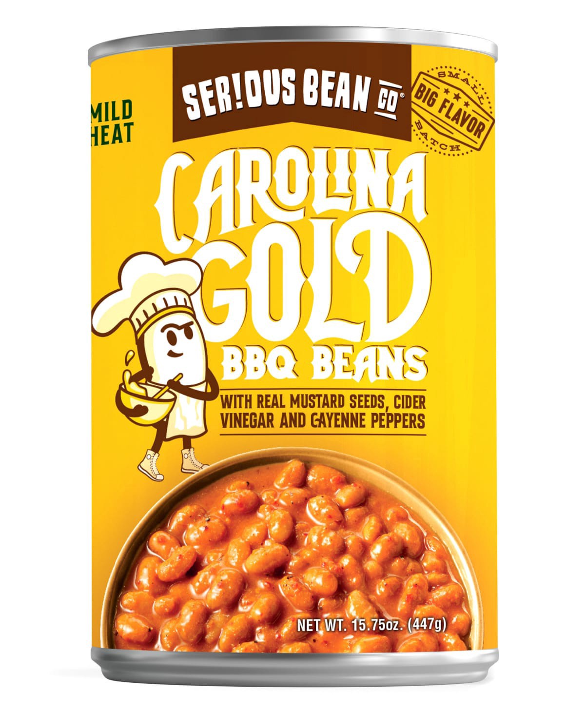 slide 1 of 14, Serious Bean Co Serious Southern Mustard Bbq Beans, 15.75 oz