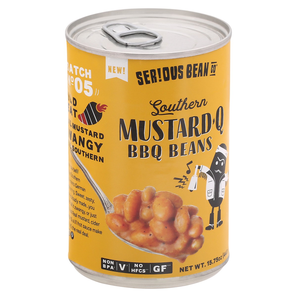 slide 5 of 14, Serious Bean Co Serious Southern Mustard Bbq Beans, 15.75 oz