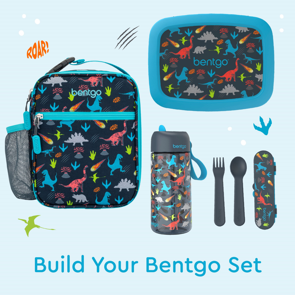 slide 2 of 4, Bentgo Kids Insulated Lunch Tote - Dino, 1 ct