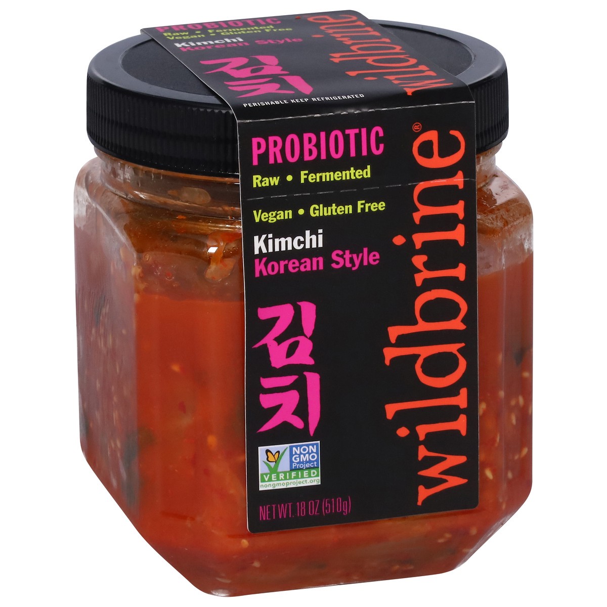 slide 4 of 9, Wildbrine Korean Style Probiotic Kimchi 18 oz, 18 oz