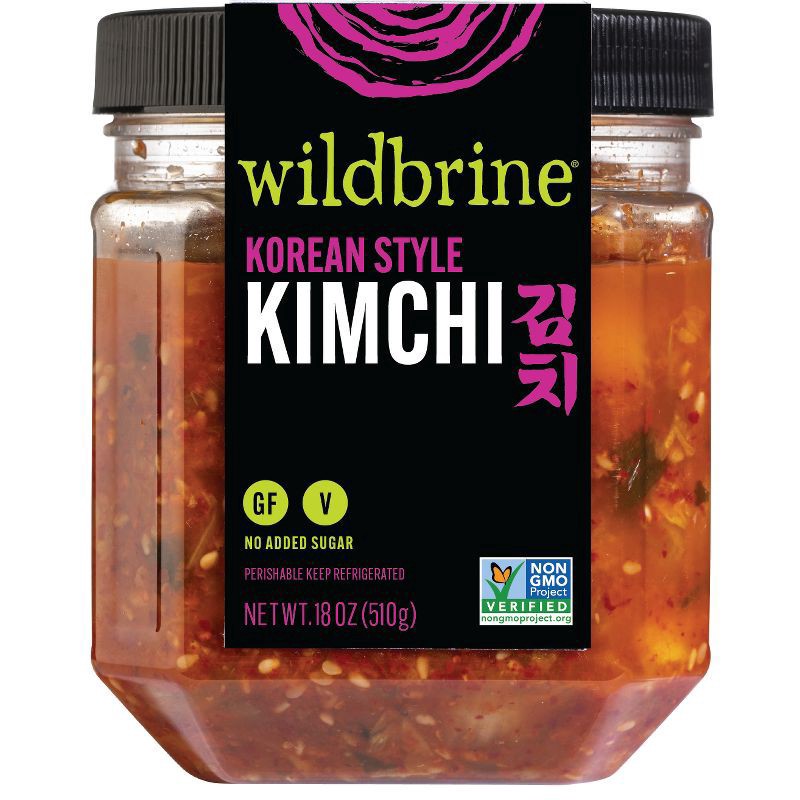 slide 1 of 9, Wildbrine Korean Style Probiotic Kimchi 18 oz, 18 oz