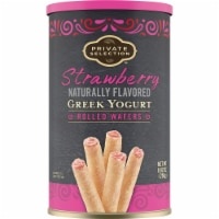 slide 1 of 1, Private Selection Strawberry Flavored Greek Yogurt Rolled Wafers, 8.82 oz