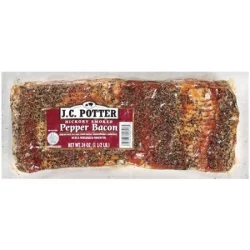 J.C. Potter Hickory Smoked Pepper Bacon