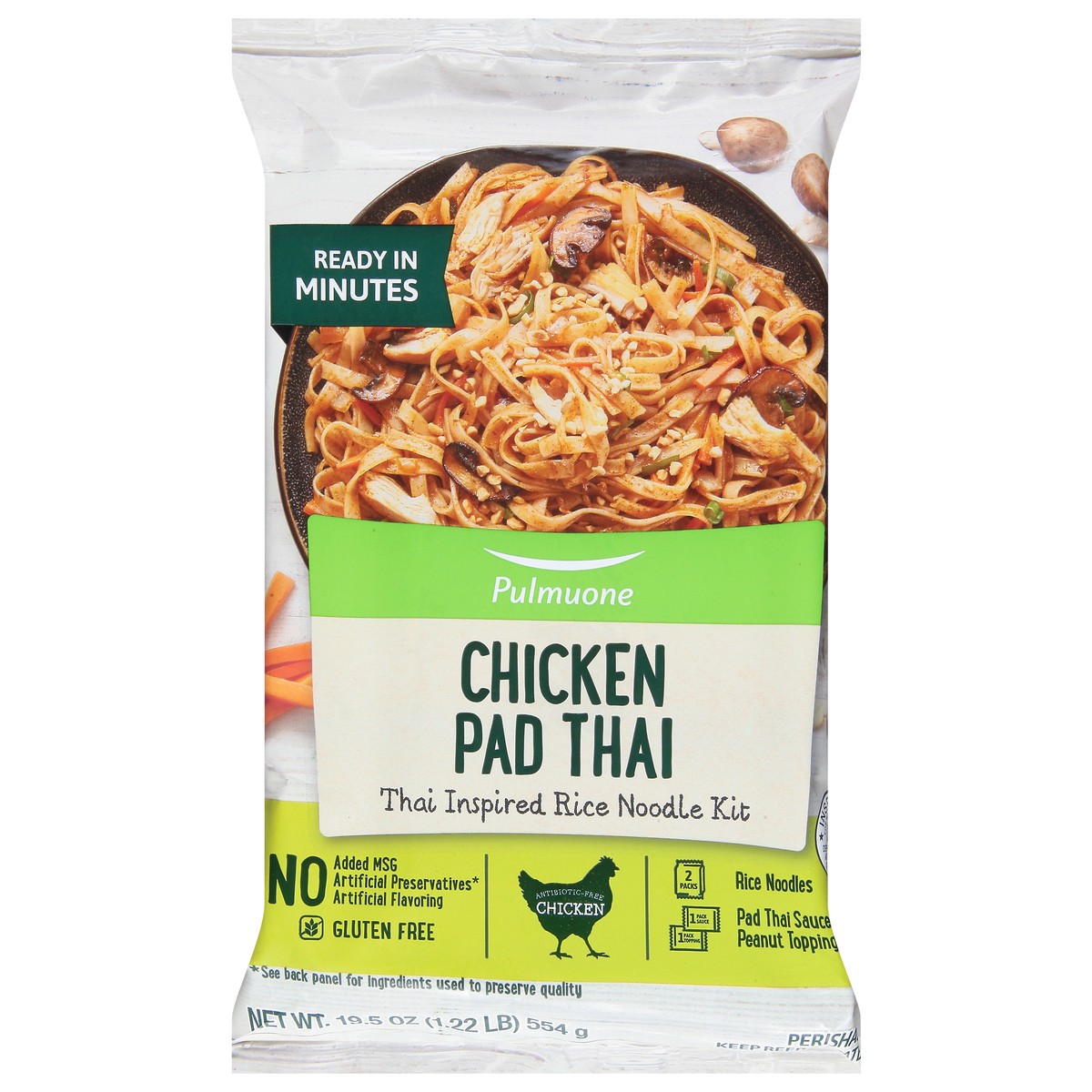 slide 8 of 11, Pulmuone Pad Thai with Chicken 19.5 oz, 19.5 oz